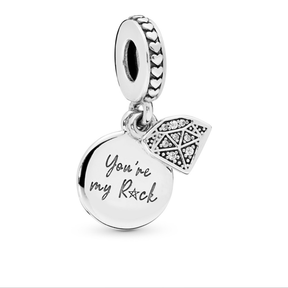 Brand NEW Authentic Pandora My Rock Dangle Charm Jewelry S925 ALE Silver - Picture 3 of 7